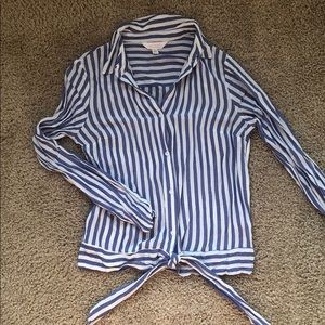 Lauren Conrad striped button down